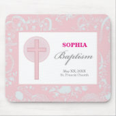 Pink Lace Girl Baptisme Muismat (Voorkant)