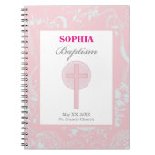 Pink Lace Girl Baptisme Notitieboek (Voorkant)