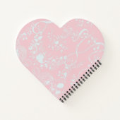 Pink Lace Girl doop gepersonaliseerd Notitieboek (Achterkant)