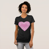 Pink Lace Heart T-shirt (Voorkant volledig)