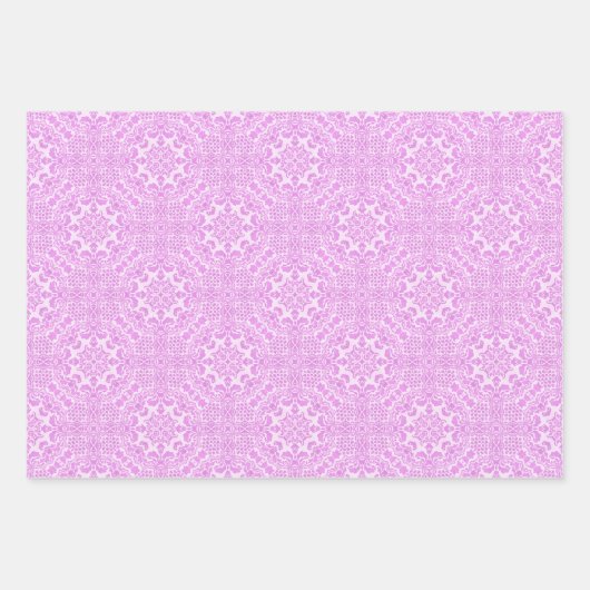 Pink Lace Inpakpapier Vel (Voorkant 2)
