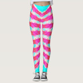pink lace pattern leggings (Voorkant)