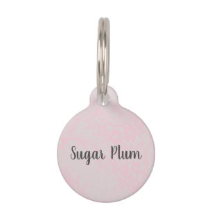 Pink Lace Pet Dog Cat Lost ID Huisdierpenning