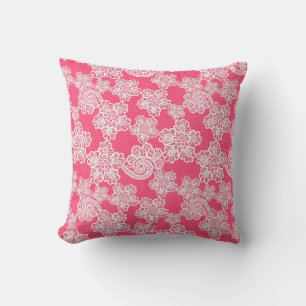  PINK LACE PILLOW KUSSEN