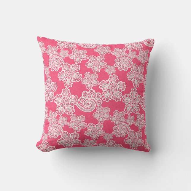  PINK LACE PILLOW KUSSEN (Voorkant)