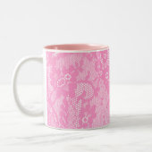 Pink Lace Tweekleurige Koffiemok (Links)