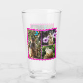 Pink Lacy Meerkat Collarge Glas (Achterkant)
