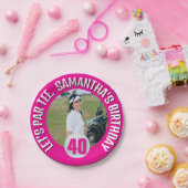 Pink Lady Amazing Golf Party Papieren Bordje (Feest)