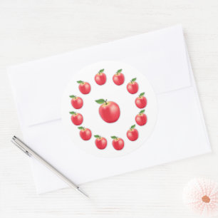 Pink Lady Appel Ronde Sticker