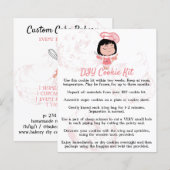 Pink Lady Bakery doe-het-zelf cookie kit instructi (Voorkant / Achterkant)