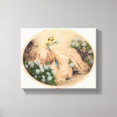 Pink Lady beroemd gemaakt door Louis Icart Canvas Afdruk (Voorkant)