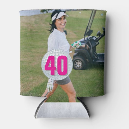 Pink Lady Golf-40 thema Blikjeskoeler (Voorkant)