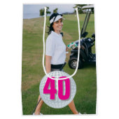Pink Lady Golf-40 thema Medium Cadeauzakje (Achterkant)