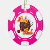 PINK LADY LUCK POKER CHIP ORNAMENT (Links)