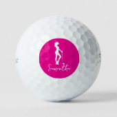 Pink Lady-monogram Golfballen (Voorkant)