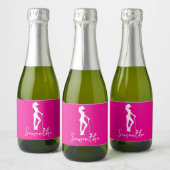 Pink Lady-monogram Sparkling Wijnetiket (Flessen)