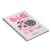 Pink Ladybug Big Sister Notitieboek (Rechterzijde)
