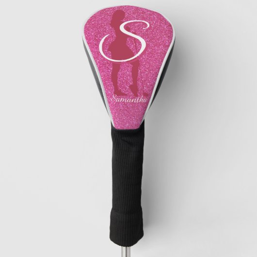 PINK LADYS GLITTER GOLFHEADCOVER (Voorkant)