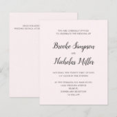 PINK LAGE KOSTEN Eenvoudig handgeschreven minimale (Voorkant / Achterkant)