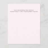 PINK LAGE KOSTEN Eenvoudig handgeschreven minimale (Achterkant)