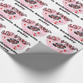 Pink Las Vegas bachelorette party Cadeaupapier (Hoek)