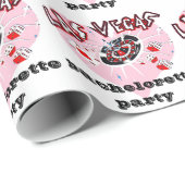 Pink Las Vegas bachelorette party Cadeaupapier (Rol Hoek)