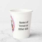 Pink Las Vegas Welkom Teken Poker Chip Papieren Bekers (Achterkant)