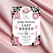 Pink Last Rodeo Bachelorette Kaart