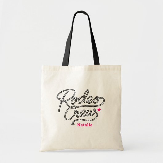 Pink Last Rodeo Western Bach Party Tote Bag (Voorkant)