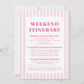 Pink Last Spritz as a Miss Bachelorette Weekend Kaart (Achterkant)