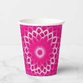 Pink Lavendar White Papieren Bekers (Voorkant)