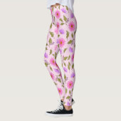 Pink Lavender Lacy Daisy Leggings (Links)