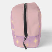 Pink Lavender Monogram Name Script Toiletry Bag Toilettasje (Rechts)