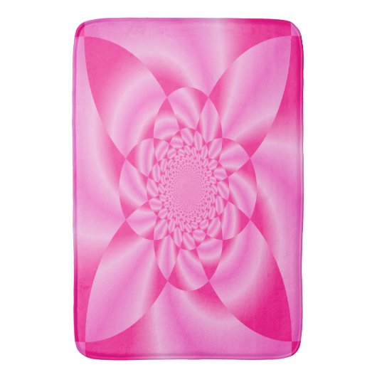 PInk Leaf Petal Badmat (Voorkant Verticaal)