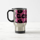 Pink Leapord 15 oz. Roestvrij staal Travel Mug Cup Reisbeker (Links)