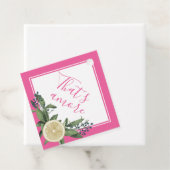 Pink Lemon Citrus That's Amore Bedankjes Labels (In situ)