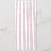 Pink Lemon Girls Baby Shower  Menu (Achterkant)