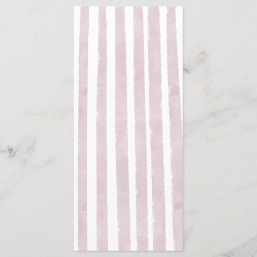 Pink Lemon Girls Baby Shower  Menu (Achterkant)