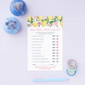 Pink Lemon Guess Who Bruid of Bruidegom Douche Spe Flyer (Enkel)