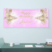 Pink Lemon Lime Butterfly Banner (Beurs)