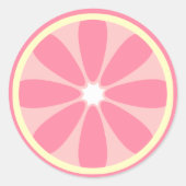 Pink Lemon Slice Sticker (Voorkant)