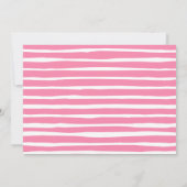 PInk Lemonade Birthday Party Invitation Kaart (Achterkant)