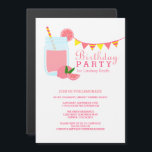 Pink Lemonade Birthday Party Magnetische Uitnodiging<br><div class="desc">Ben je van plan een zomervakantie te vieren? Niets zegt zomertijd als een roze limonadefeest. Maak de dag lief met ons Roze limonade Birthday-partijontwerp met een moeraspot gevuld met limonade en gegarneerd met een roze citroenplak.</div>