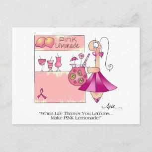 PINK LEMONADE Breast Cancer Briefkaart