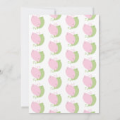 Pink Lemonade Lemon Limoen Fruit First Birthday Kaart (Achterkant)