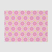 Pink Lemonade Lemon Slices Pattern Summer Party Tissuepapier (Voorkant)