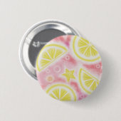 Pink Lemonade 'lemons'-knooppuntbadge Ronde Button 5,7 Cm (Voorkant /achterkant)
