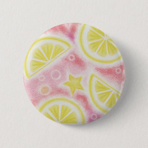 Pink Lemonade 'lemons'-knooppuntbadge Ronde Button 5,7 Cm