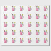 Pink Lemonade Mason Jar Cadeaupapier (Vlak)