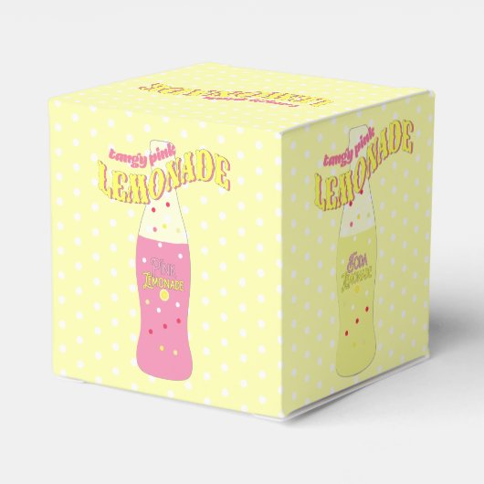 Pink Lemonade Party Bedankdoosjes (Achterkant)